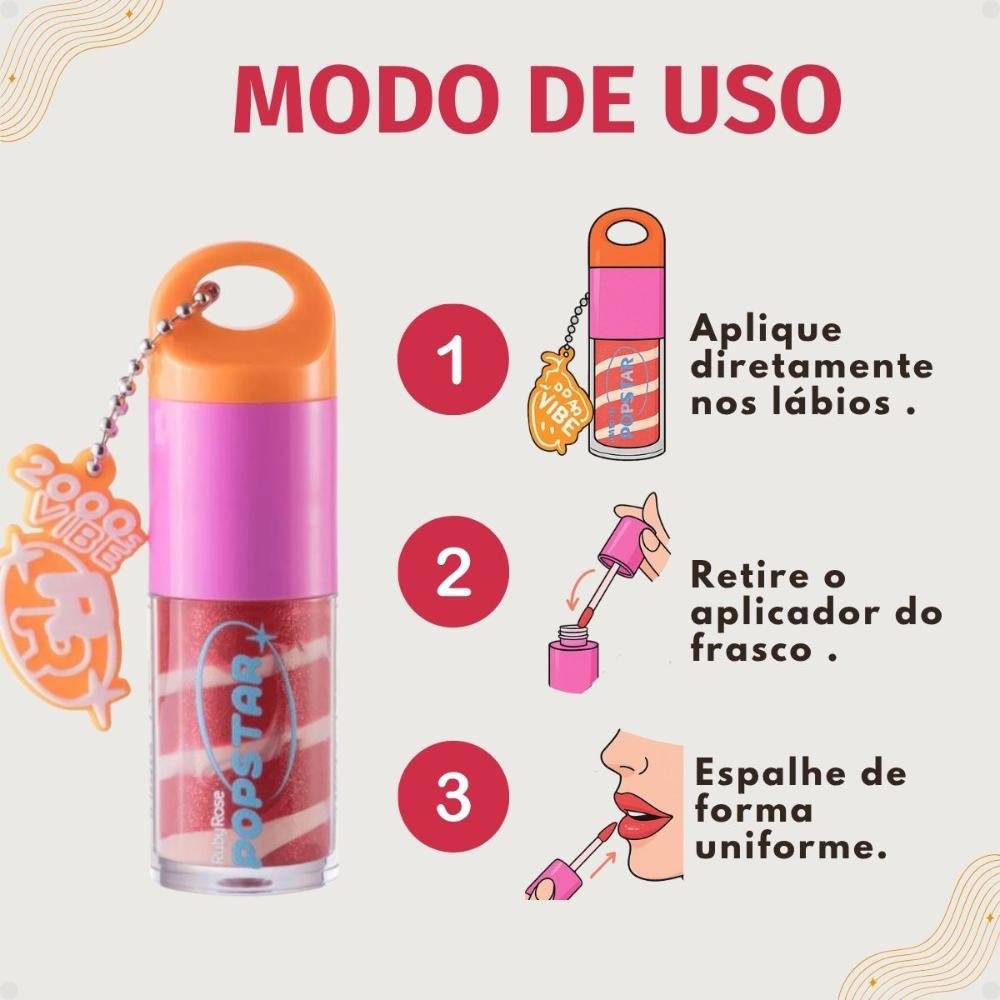 Gloss Labial Ruby Rose Popstar Party Time Look At Me Hb-l6406-3 Look At Me 2