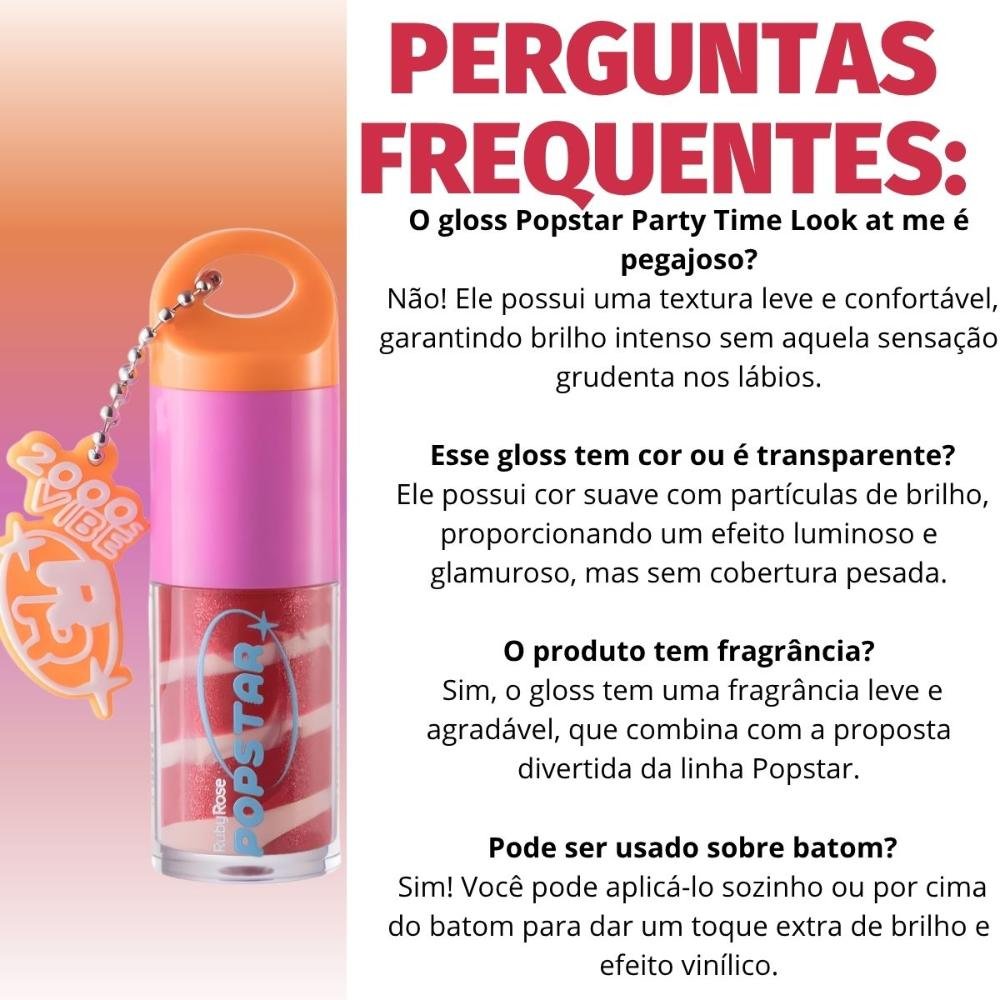 Gloss Labial Ruby Rose Popstar Party Time Look At Me Hb-l6406-3 Look At Me 3