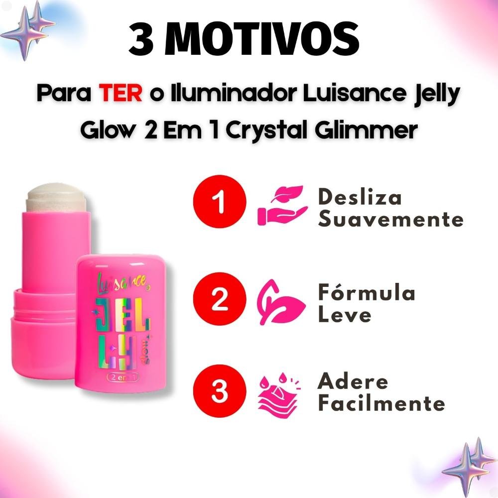 Iluminador Luisance Jelly Glow 2 Em 1 Crystal Glimmer L3293 Crystal Glimmer 6