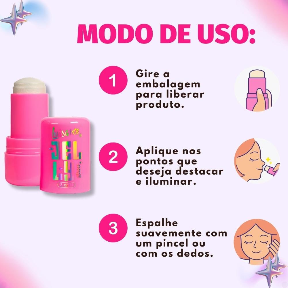 Iluminador Luisance Jelly Glow 2 Em 1 Crystal Glimmer L3293 Crystal Glimmer 7