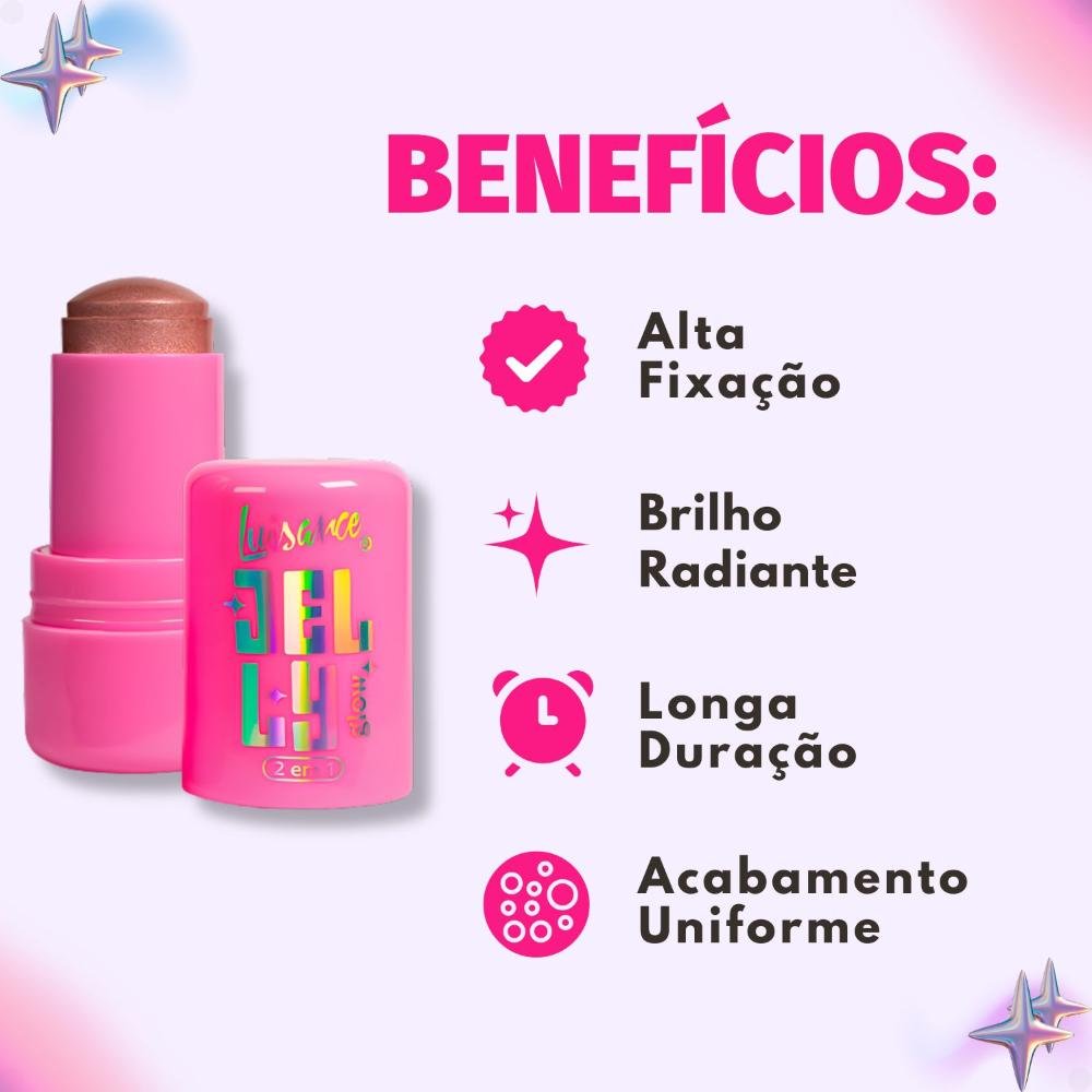 Iluminador Luisance Jelly Glow 2 Em 1 Rose Glitz L3293 Rose Glitz 2