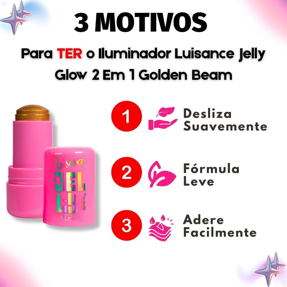Iluminador Luisance Jelly Glow 2 Em 1 Golden Beam L3293 Golden Beam 6
