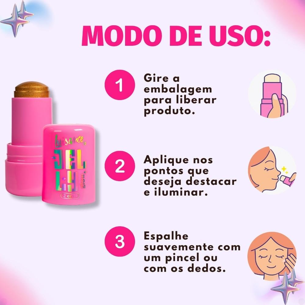 Iluminador Luisance Jelly Glow 2 Em 1 Golden Beam L3293 Golden Beam 7
