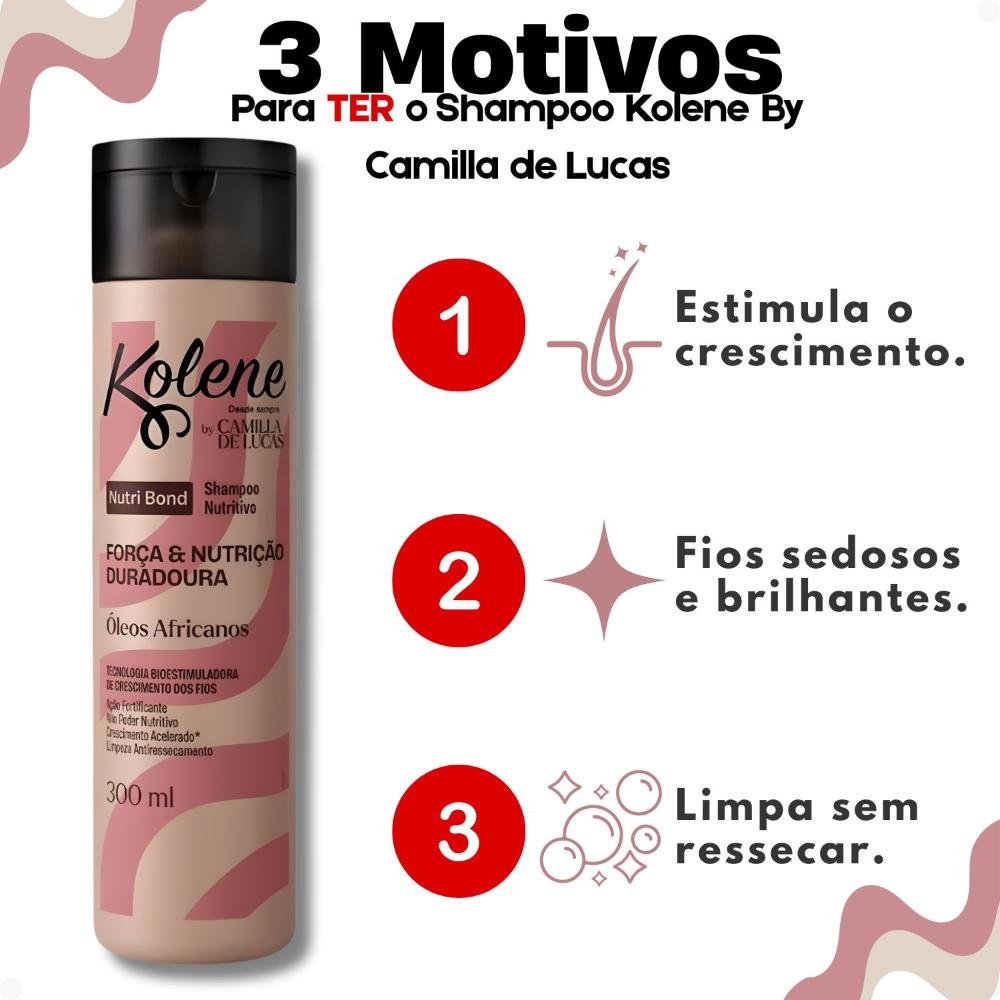 Shampoo Kolene By Camilla De Lucas Nutri Bond 300ml 300ml 5