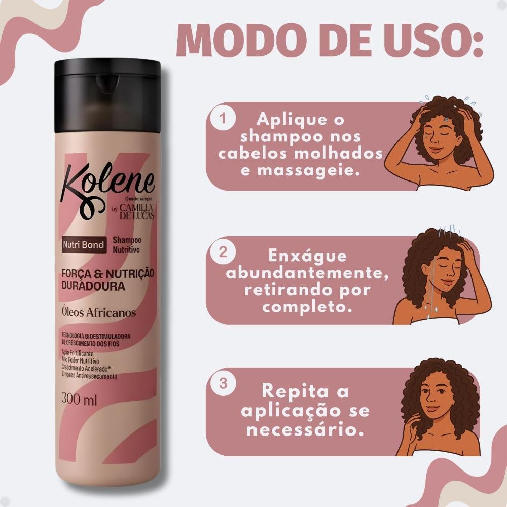 Shampoo Kolene By Camilla De Lucas Nutri Bond 300ml 300ml 6