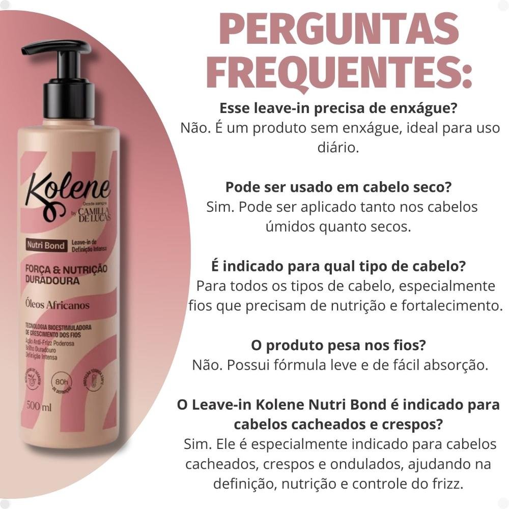 Leave-in Kolene By Camilla De Lucas Nutri Bond 500ml 500ml 7