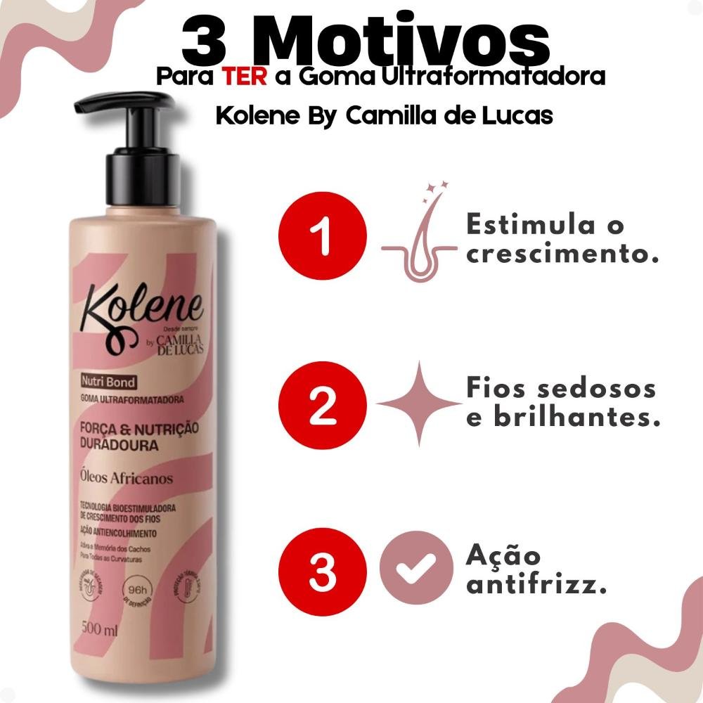 Goma Ultraformatadora Kolene By Camilla De Lucas Nutri Bond 500ml 500ml 5