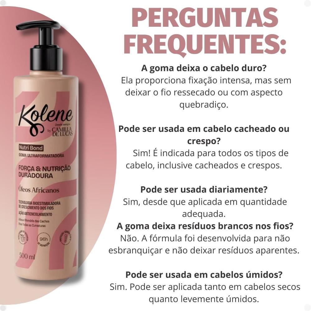 Goma Ultraformatadora Kolene By Camilla De Lucas Nutri Bond 500ml 500ml 7
