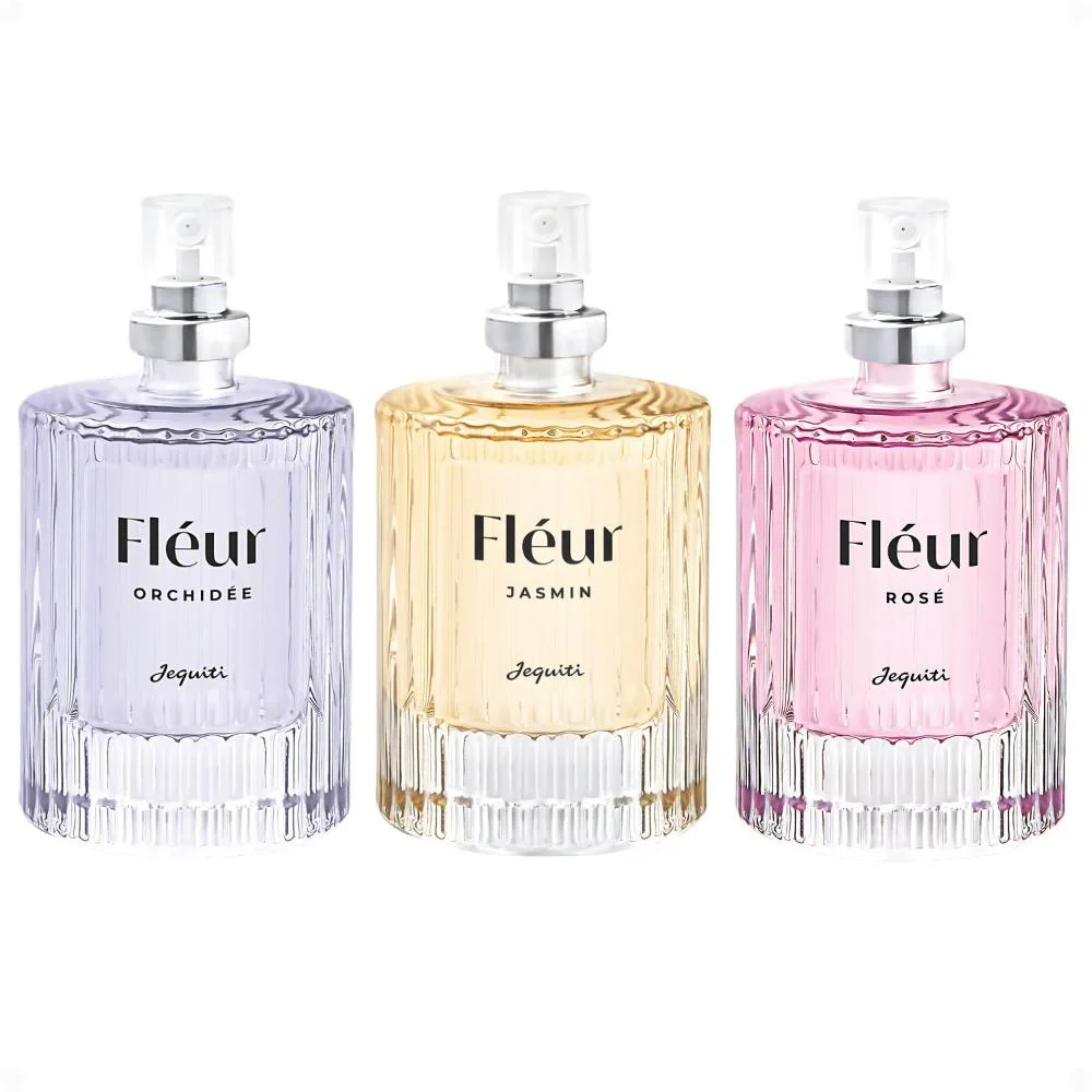 Kit Presente Jequiti Colônia Feminina Fléur: Orchidée, Jasmin e Rosé 25ml ÚNICO 3