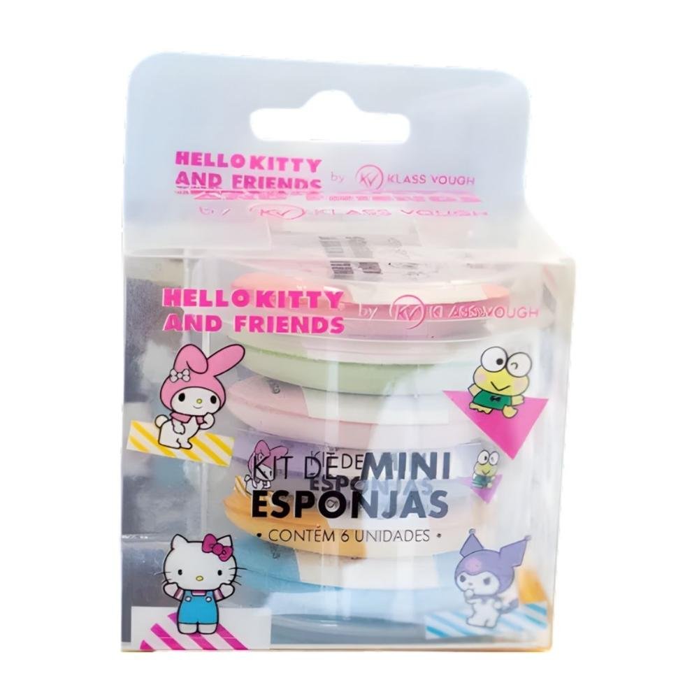Kit com 6 Mini Esponjas Hello Kitty and Friends by Klass Vough Ref. PFHK-05 ÚNICO 3