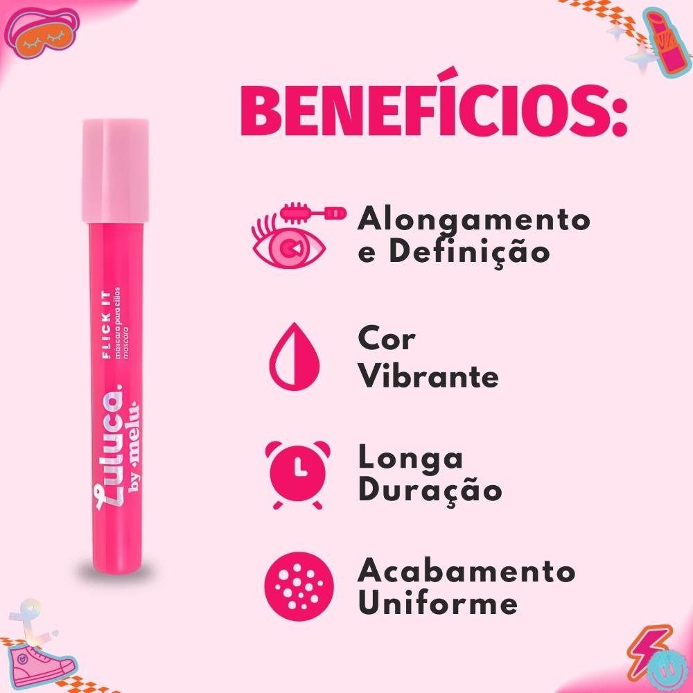Máscara para Cílios Luluca By Melu Flick It Blink Pink Rr-E2003-1 Blink Pink 2