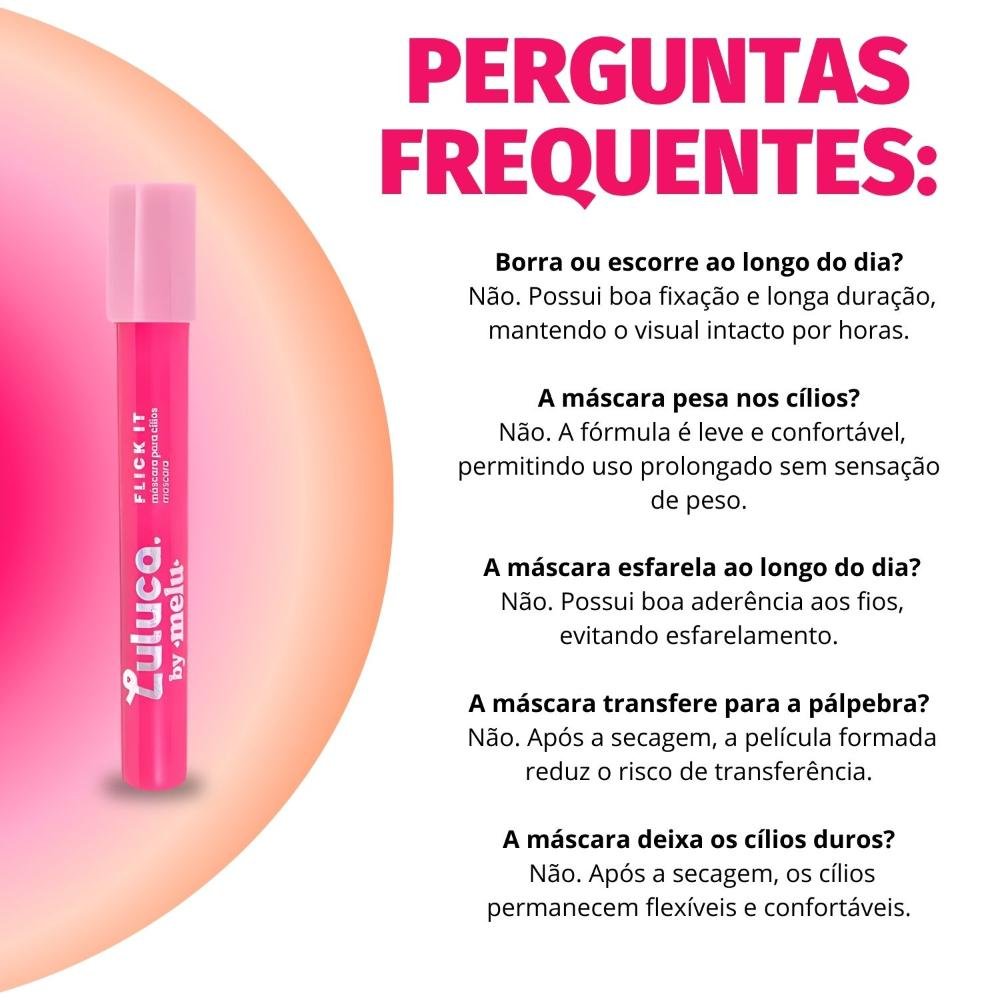 Máscara para Cílios Luluca By Melu Flick It Blink Pink Rr-E2003-1 Blink Pink 7