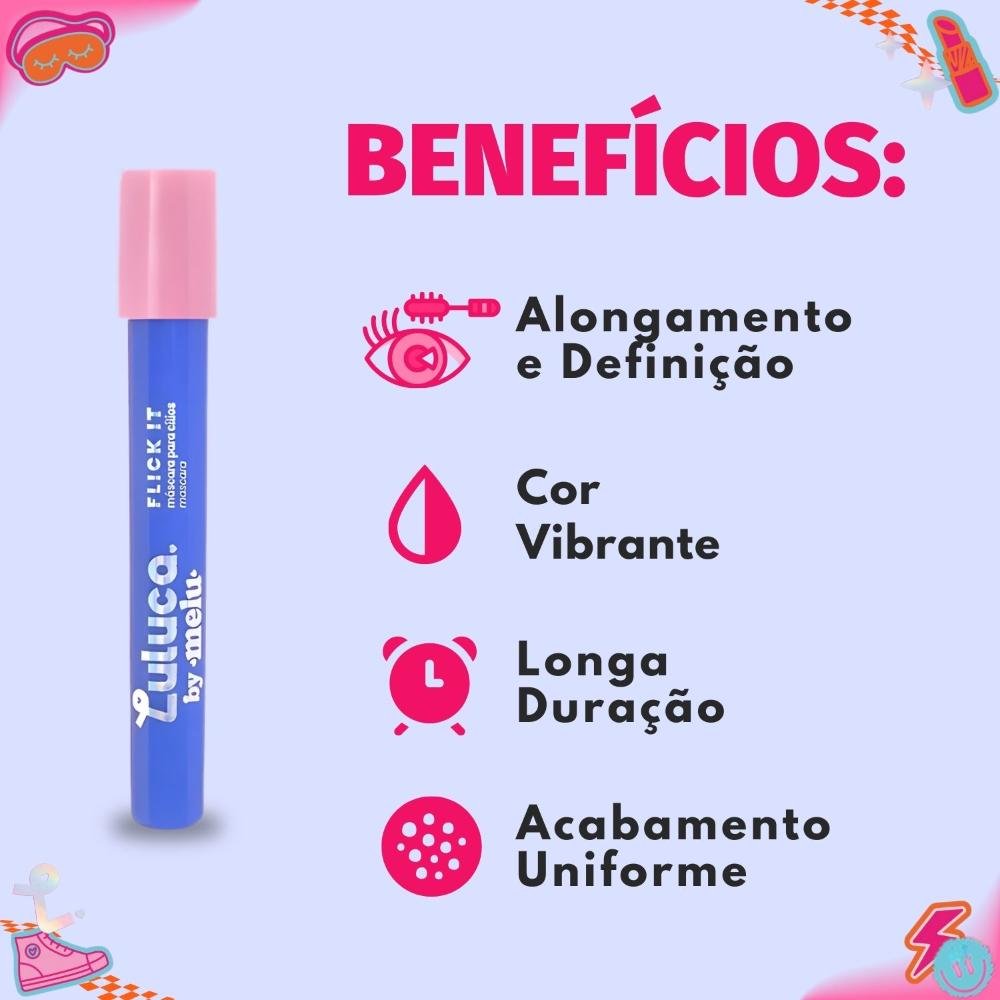 Máscara para Cílios Luluca By Melu Flick It Ocean Eyes Rr-E2003-2 Ocean Eyes 2