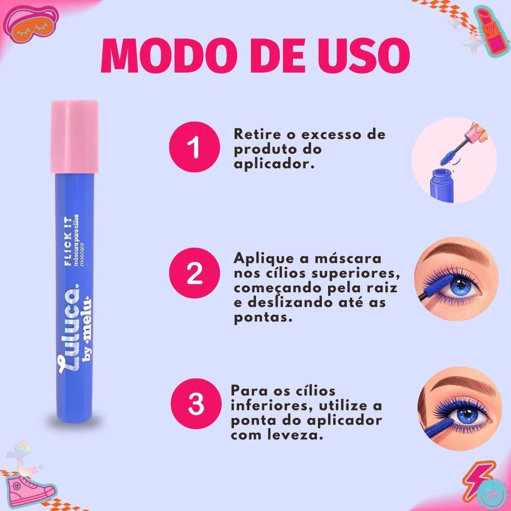 Máscara para Cílios Luluca By Melu Flick It Ocean Eyes Rr-E2003-2 Ocean Eyes 6