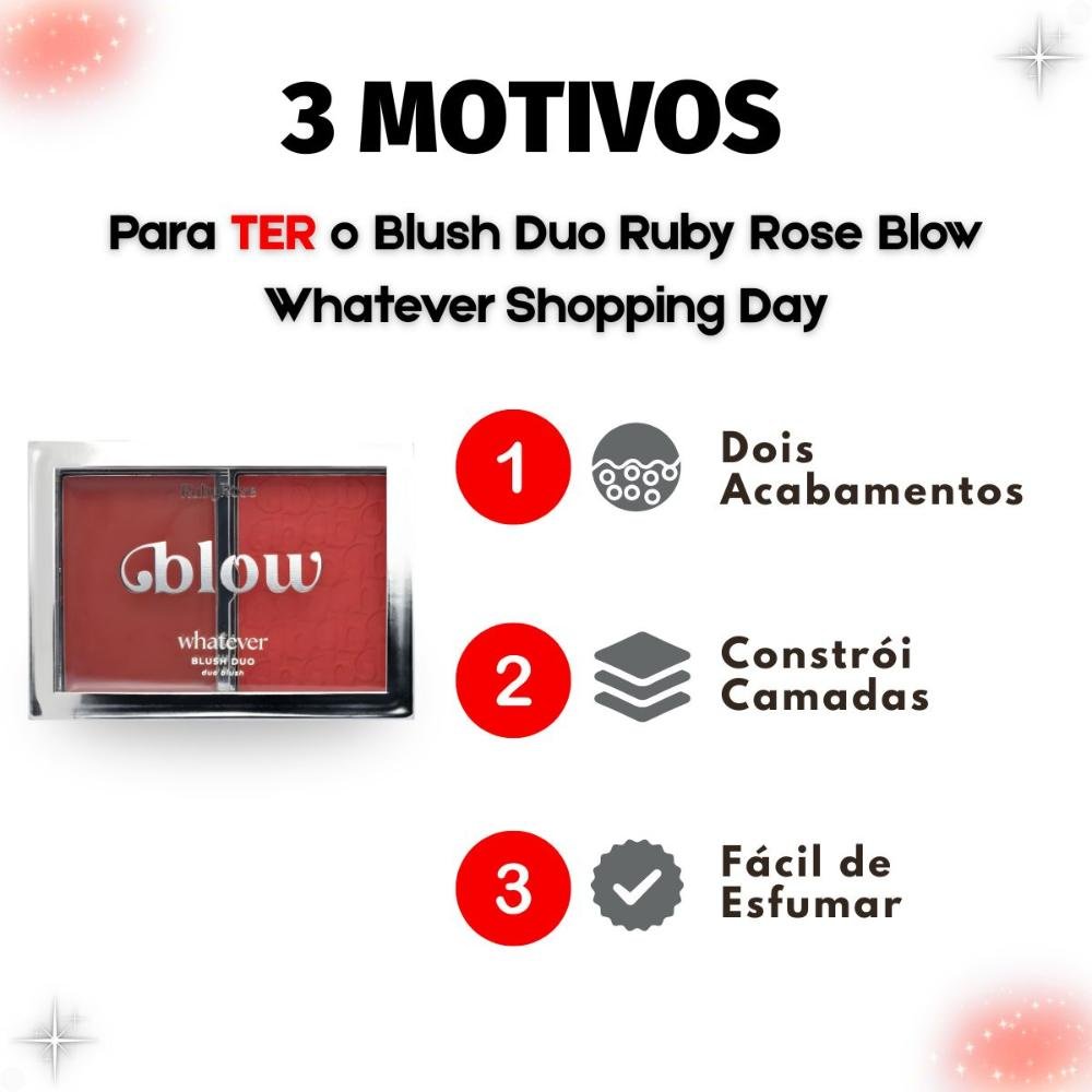 Blush Duo Ruby Rose Blow Whatever Shopping Day Hb-m05-2 ÚNICO 5