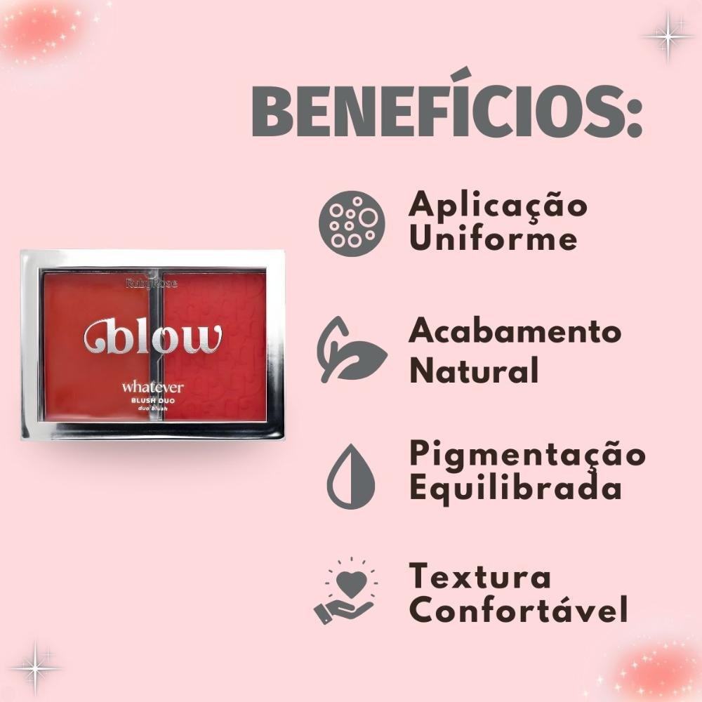 Blush Duo Ruby Rose Blow Whatever Girl's Therapy Hb-m05-5 ÚNICO 2