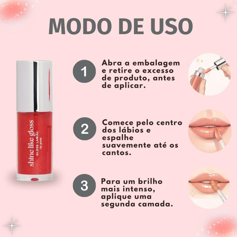 Gloss Labial Ruby Rose Blow Shine Like Gloss Sb40 Shy Shine Hb-l6408-4 Shy 6