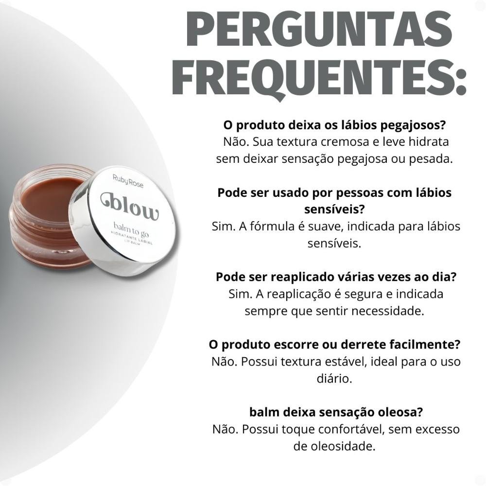 Hidratante Labial Ruby Rose Blow Balm To Go Bg10 Go To The Mall Hb-l6508-1 Go To The Mall 7