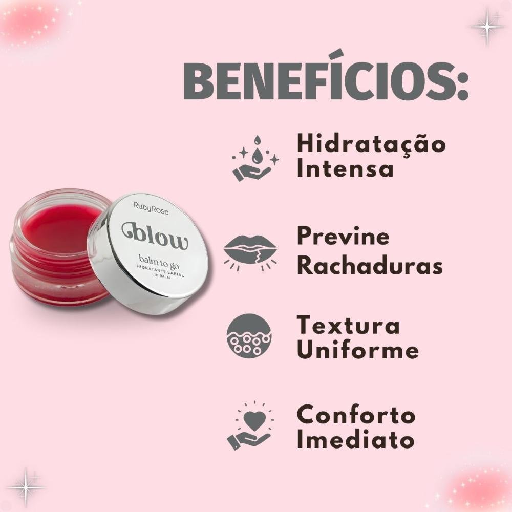 Hidratante Labial Ruby Rose Blow Balm To Go Bg30 Go To The Movies Hb-l6508-3 Go To The Movies 2