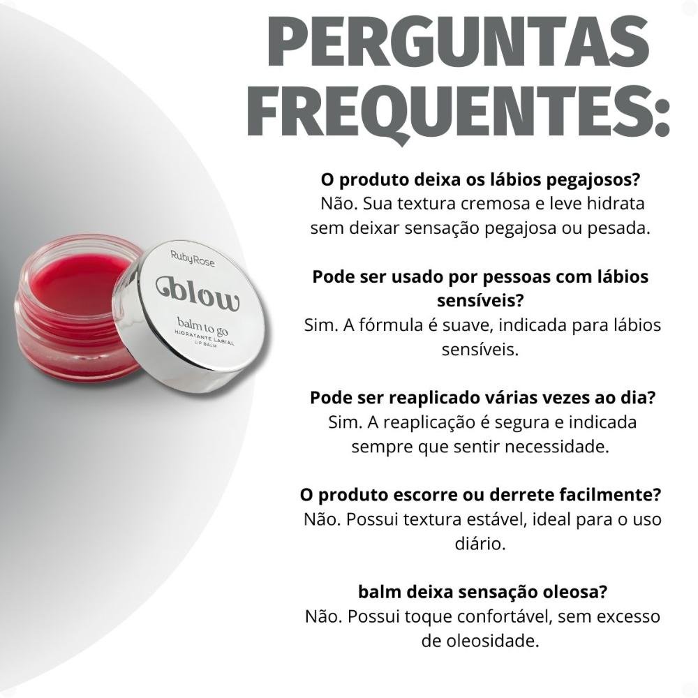 Hidratante Labial Ruby Rose Blow Balm To Go Bg30 Go To The Movies Hb-l6508-3 Go To The Movies 7