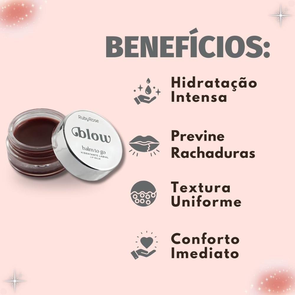Hidratante Labial Ruby Rose Blow Balm To Go Bg50 Go To The Gym Hb-l6508-5 Go To The Gym 2
