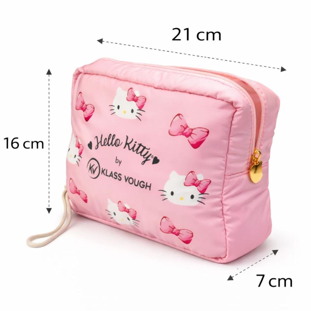 Necessaire Impermeável Klass Vough Hello Kitty Rosa Ref.Kchk-20 Rosa 3