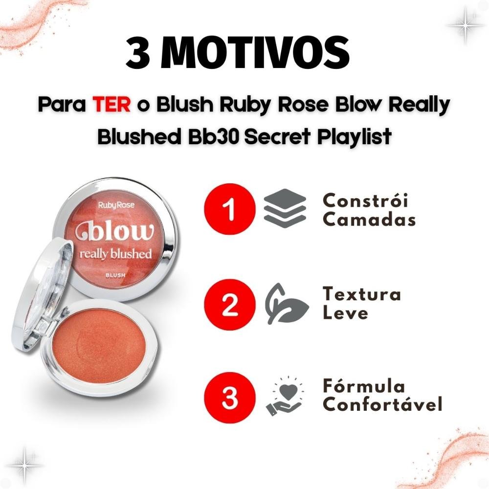 Blush Ruby Rose Blow Really Blushed Bb30 Secret Playlist Hb-m12-3 Secret Playlist 5