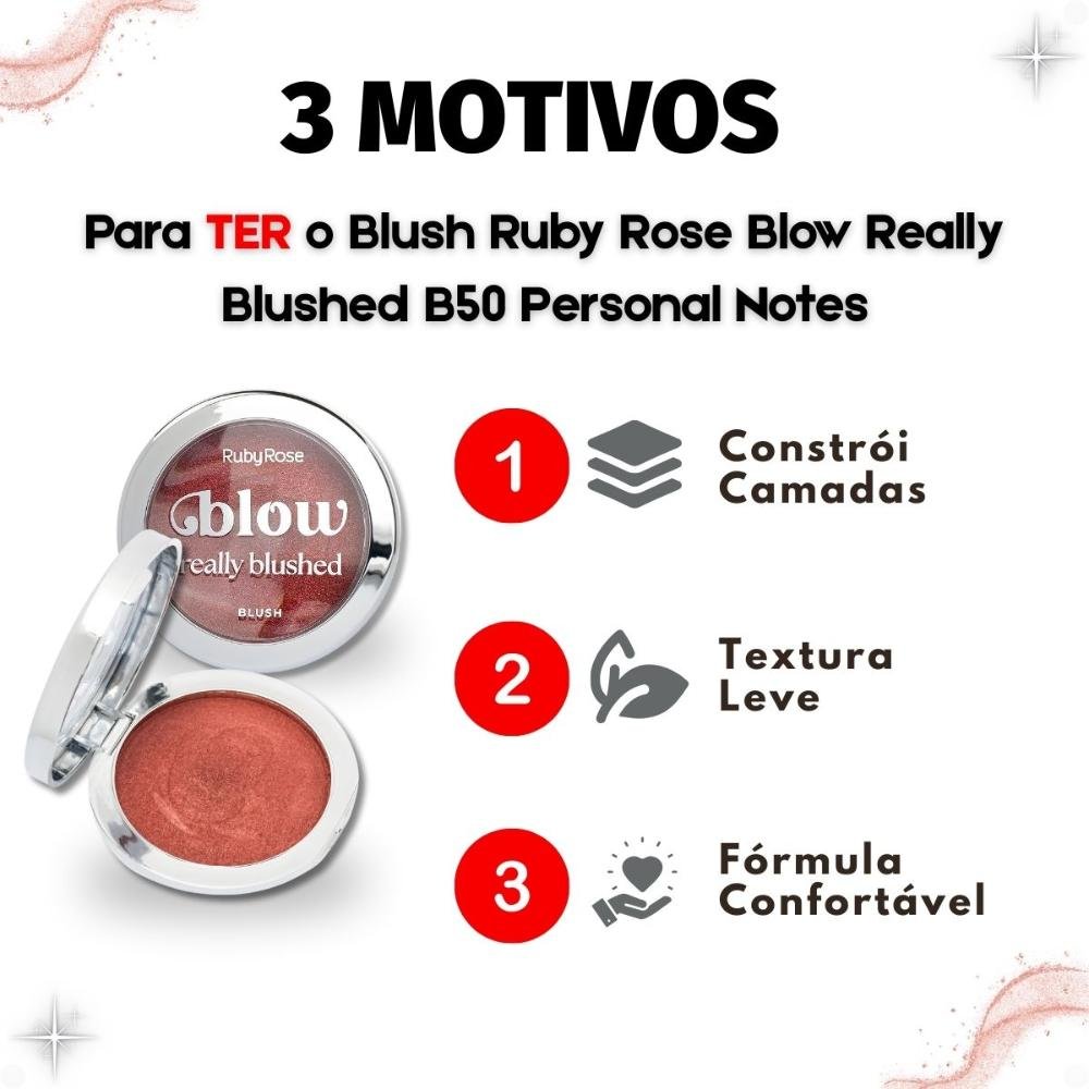 Blush Ruby Rose Blow Really Blushed Bb50 Personal Notes Hb-m12-5 Personal Notes 5