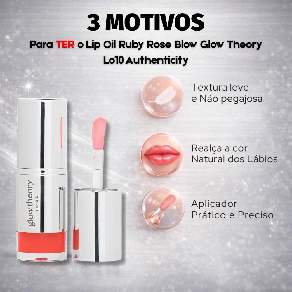 Lip Oil Ruby Rose Blow Glow Theory Lo10 Authenticity Hb-l6513-1 Authenticity 4