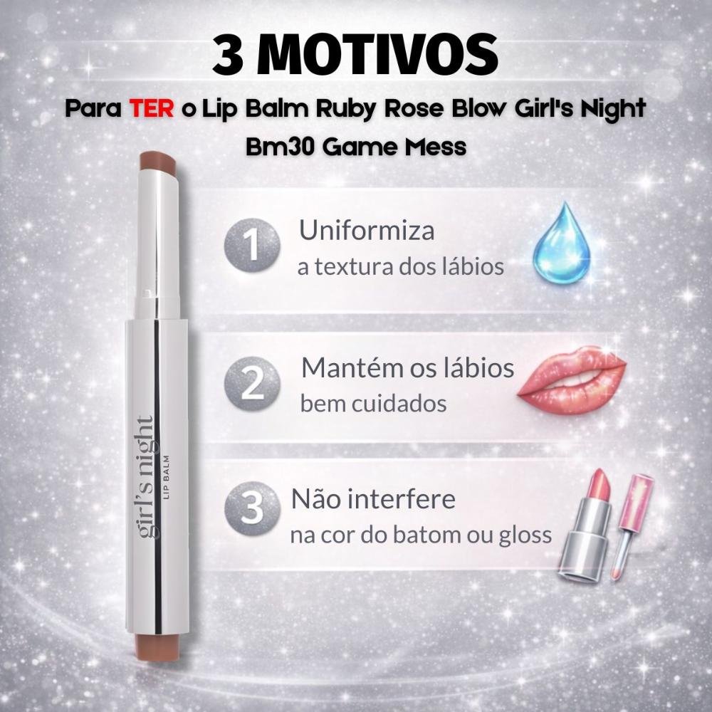 Lip Balm Ruby Rose Blow Girl's Night Bm30 Game Mess Hb-l6512-3 Game Mess 5