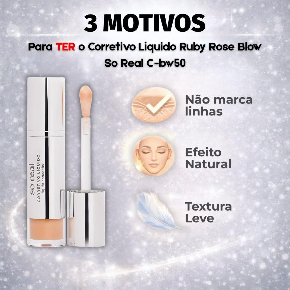 Corretivo Líquido Ruby Rose Blow So Real C-bw50 Hb-m604-5 Cor C-bw50 5
