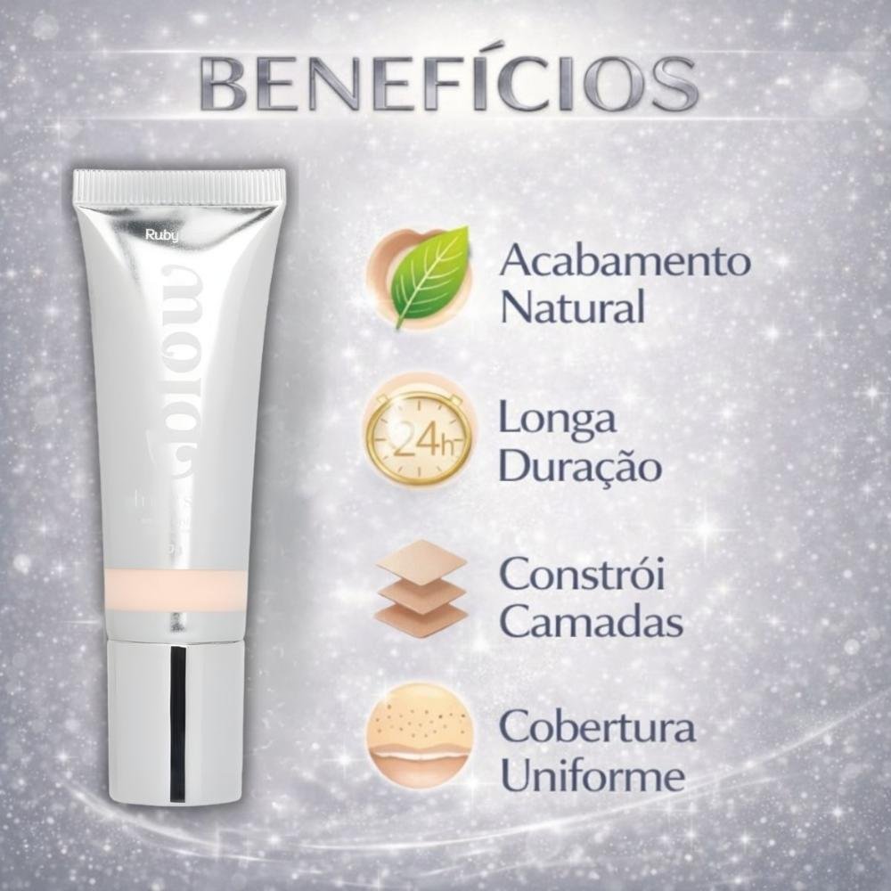 Base Líquida Ruby Rose Blow Oh My Skin! F-bw10 Hb-m303-1 Cor bw10 2