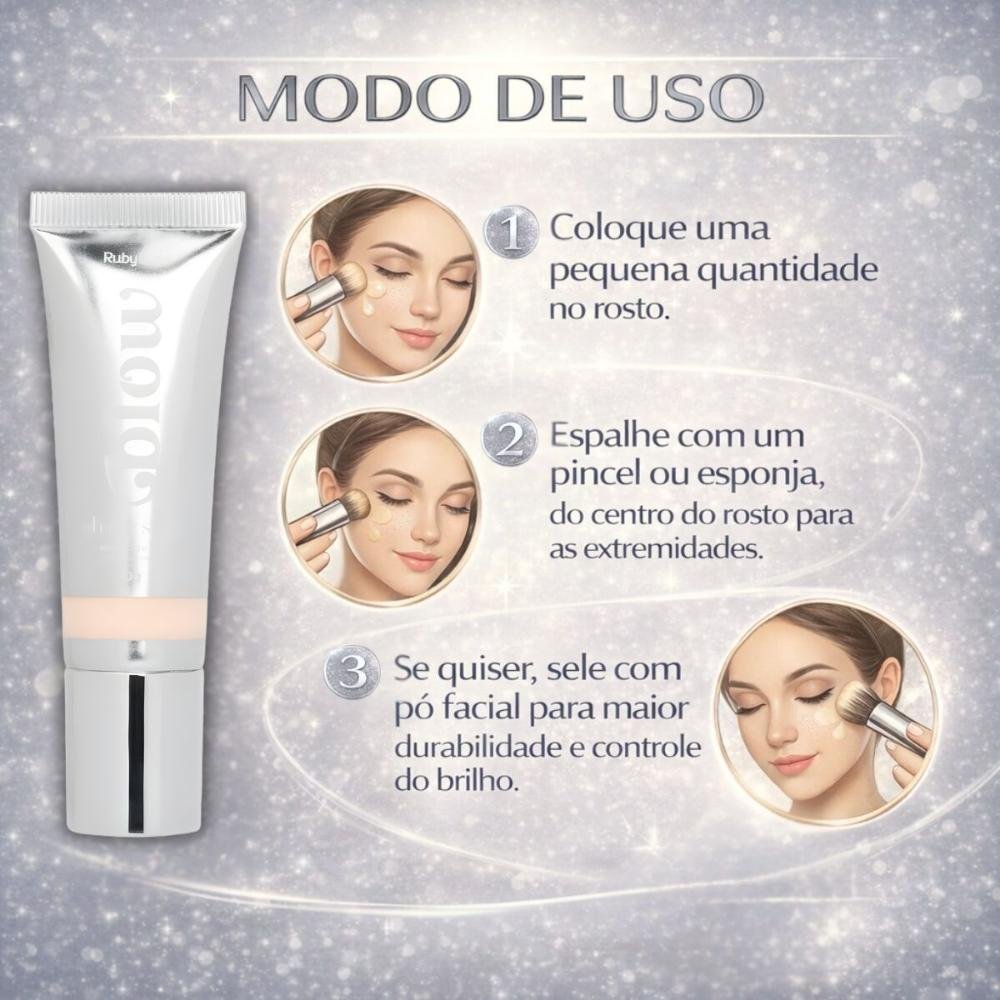 Base Líquida Ruby Rose Blow Oh My Skin! F-bw10 Hb-m303-1 Cor bw10 6