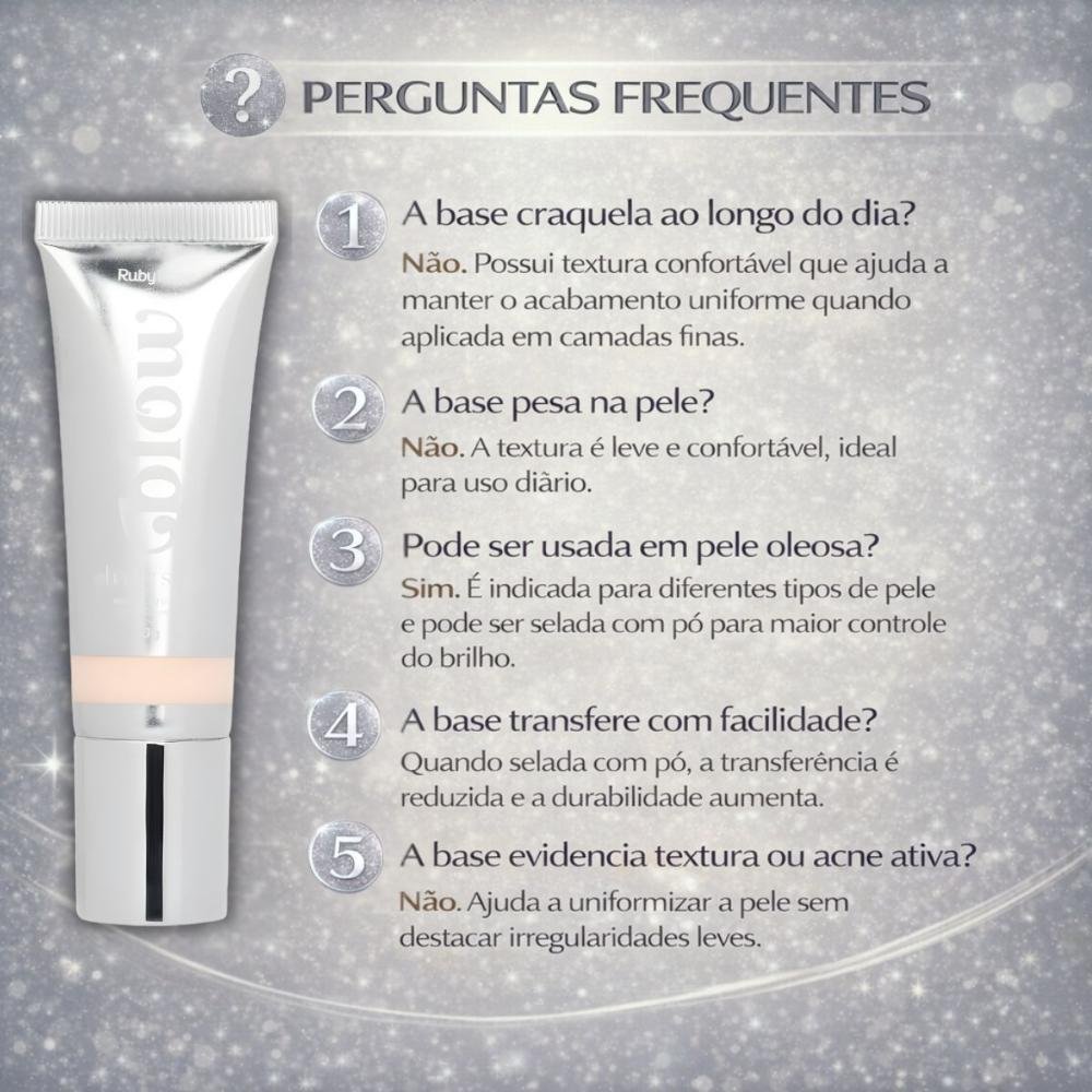 Base Líquida Ruby Rose Blow Oh My Skin! F-bw10 Hb-m303-1 Cor bw10 7