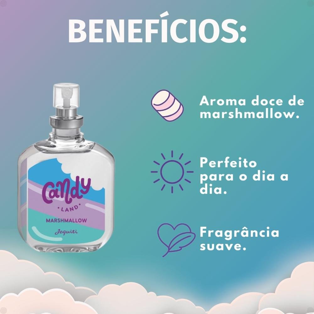 Desodorante Colônia Jequiti Teen Candy Land Marshmallow 25ml 25ml 2