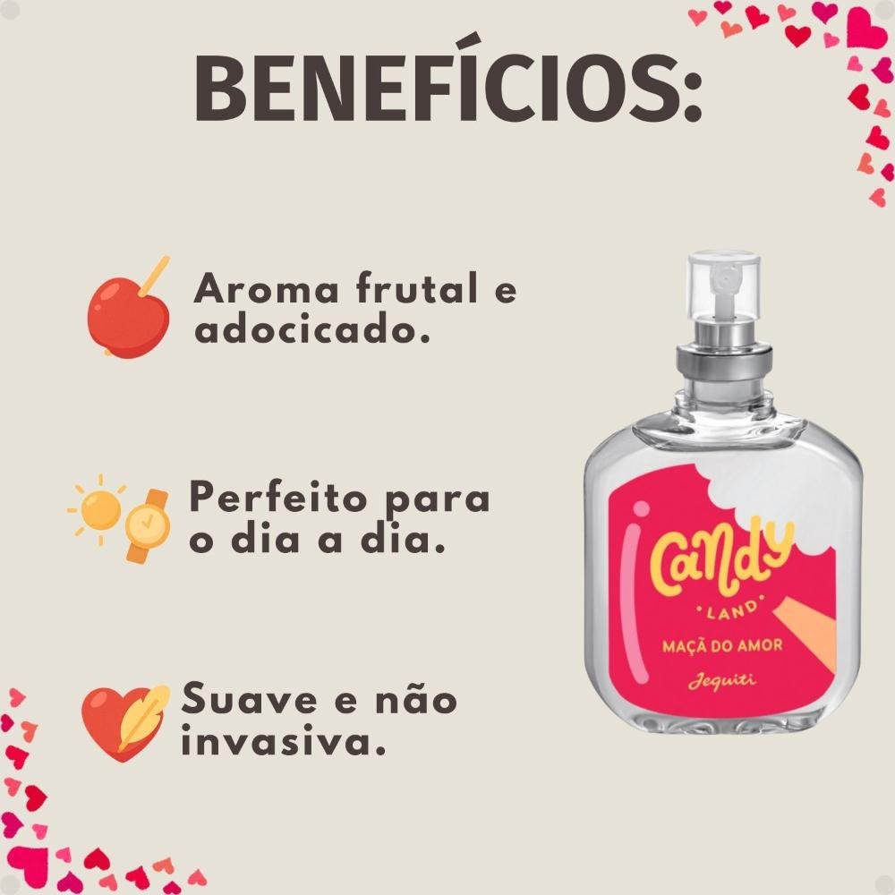Desodorante Colônia Jequiti Teen Candy Land Maçã do Amor 25ml 25ml 2