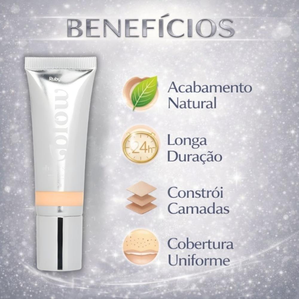 Base Líquida Ruby Rose Blow Oh My Skin! F-bw30 Hb-m303-3 Cor bw30 2