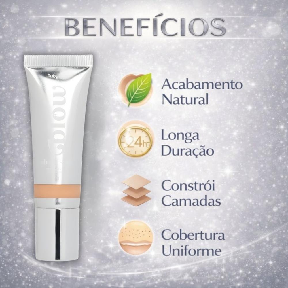 Base Líquida Ruby Rose Blow Oh My Skin! F-bw50 Hb-m303-5 Cor bw50 2