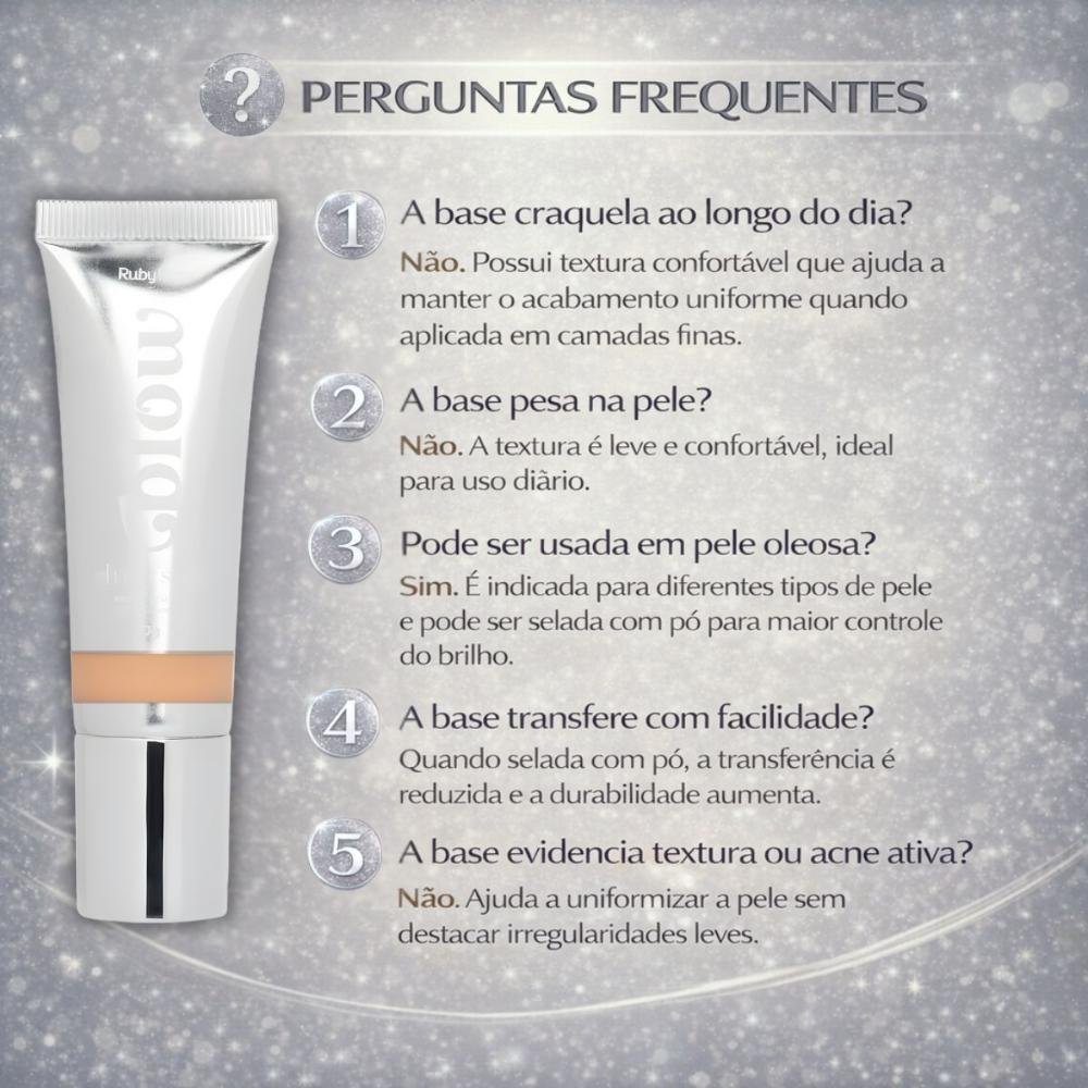 Base Líquida Ruby Rose Blow Oh My Skin! F-bw50 Hb-m303-5 Cor bw50 7
