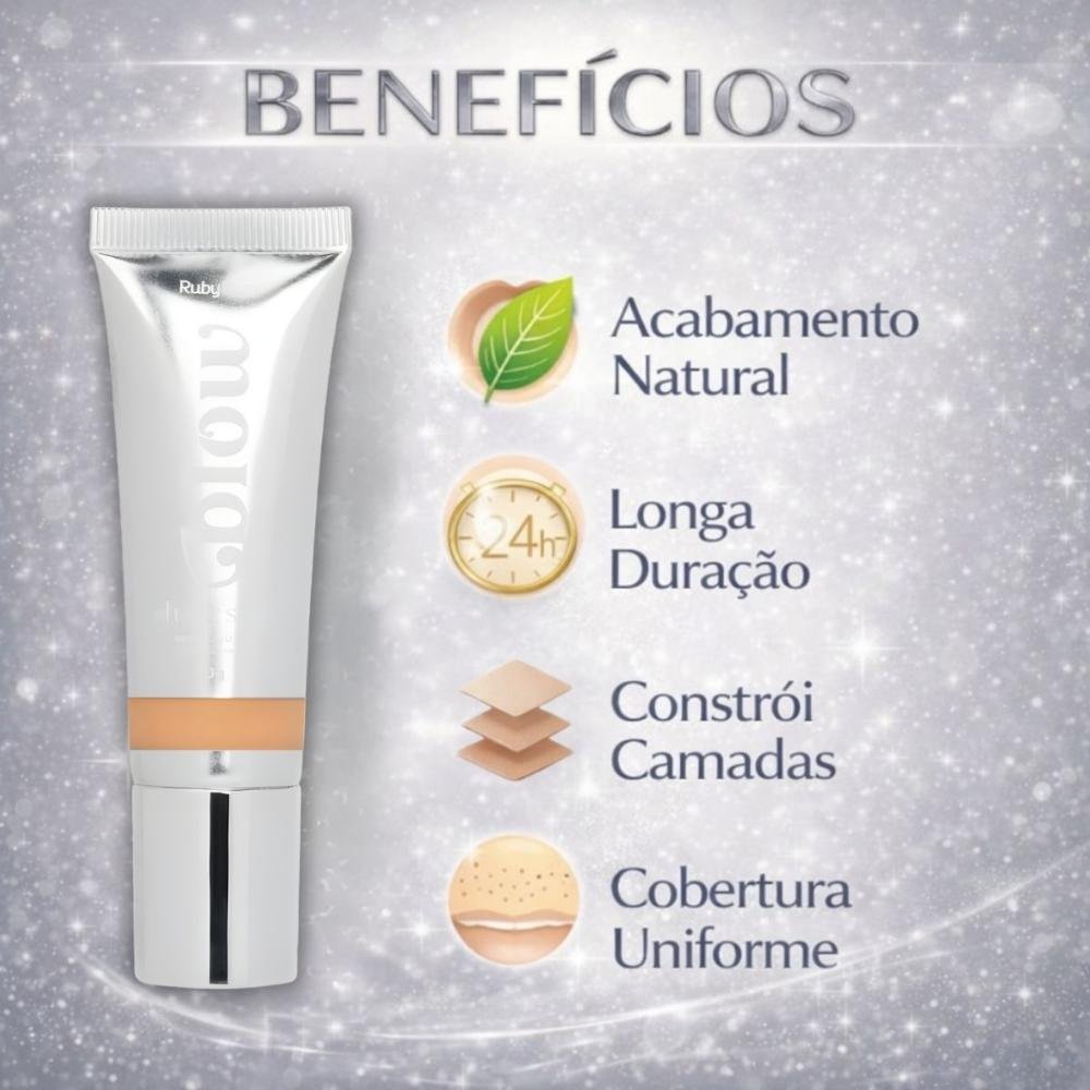 Base Líquida Ruby Rose Blow Oh My Skin! F-bw60 Hb-m303-6 Cor bw60 2