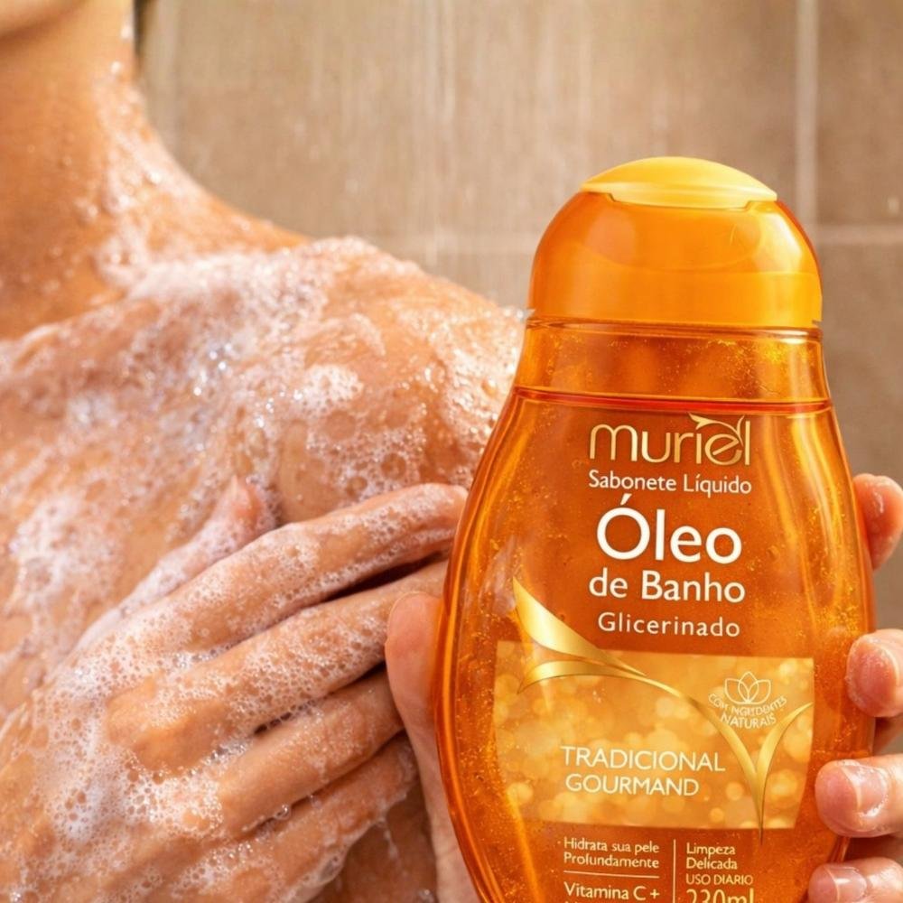 Sabonete Líquido Muriel Óleo De Banho Tradicional Gourmand 230ml 230ml 3