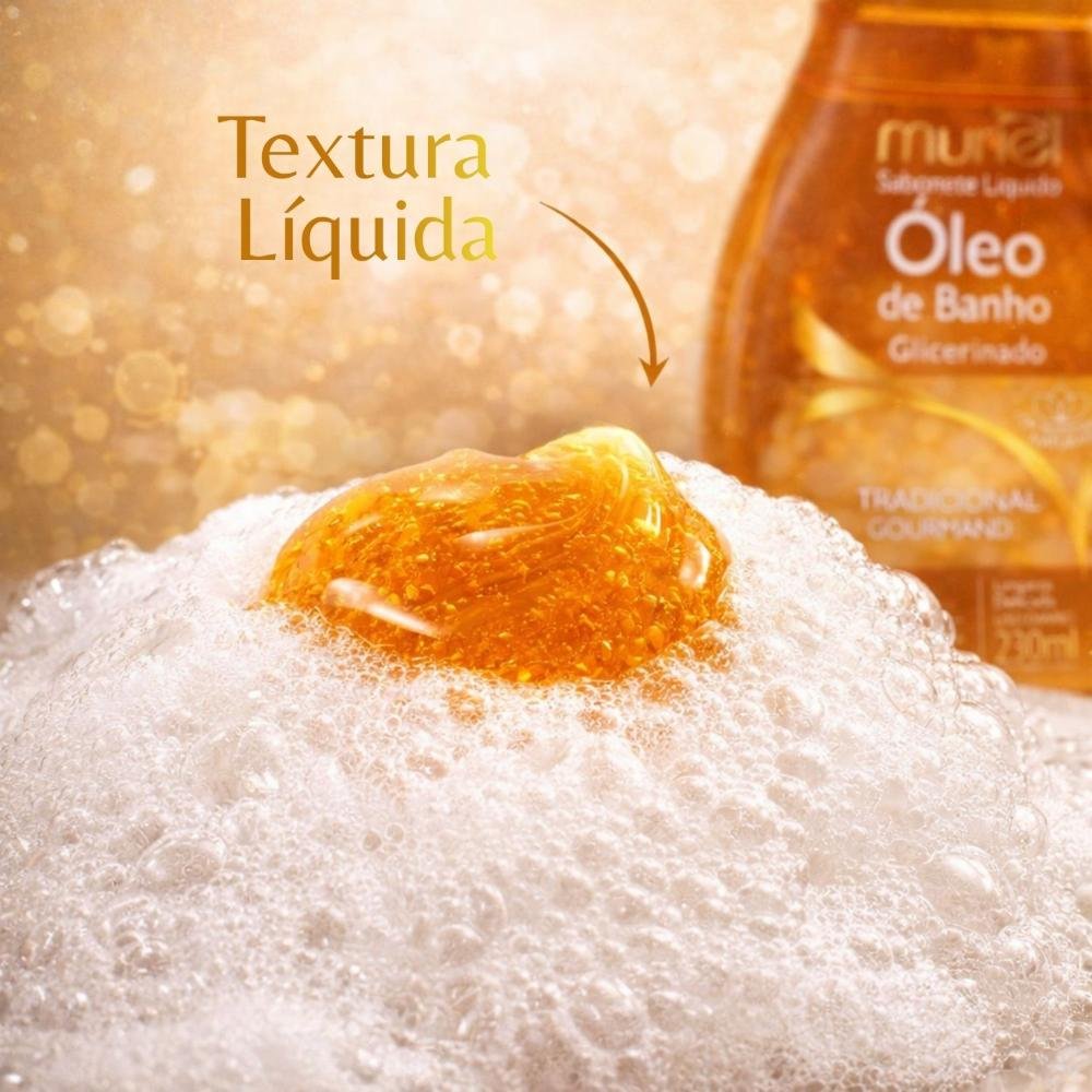 Sabonete Líquido Muriel Óleo De Banho Tradicional Gourmand 230ml 230ml 4