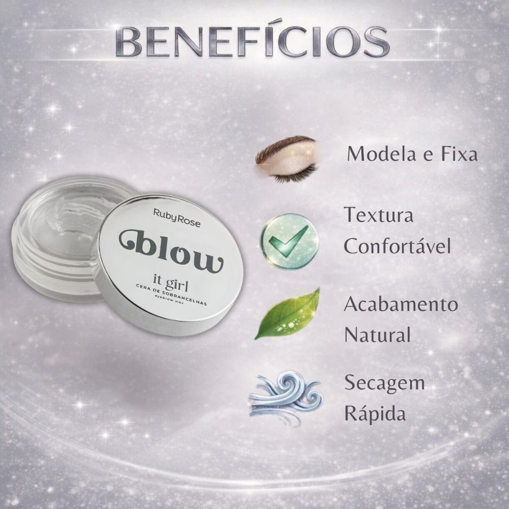 Cera De Sobrancelhas Ruby Rose Blow It Girl Hb-e2506 7g ÚNICO 2