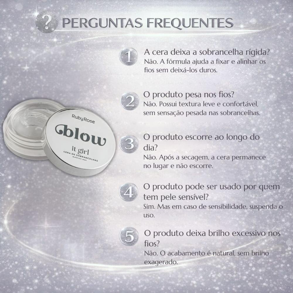 Cera De Sobrancelhas Ruby Rose Blow It Girl Hb-e2506 7g ÚNICO 7