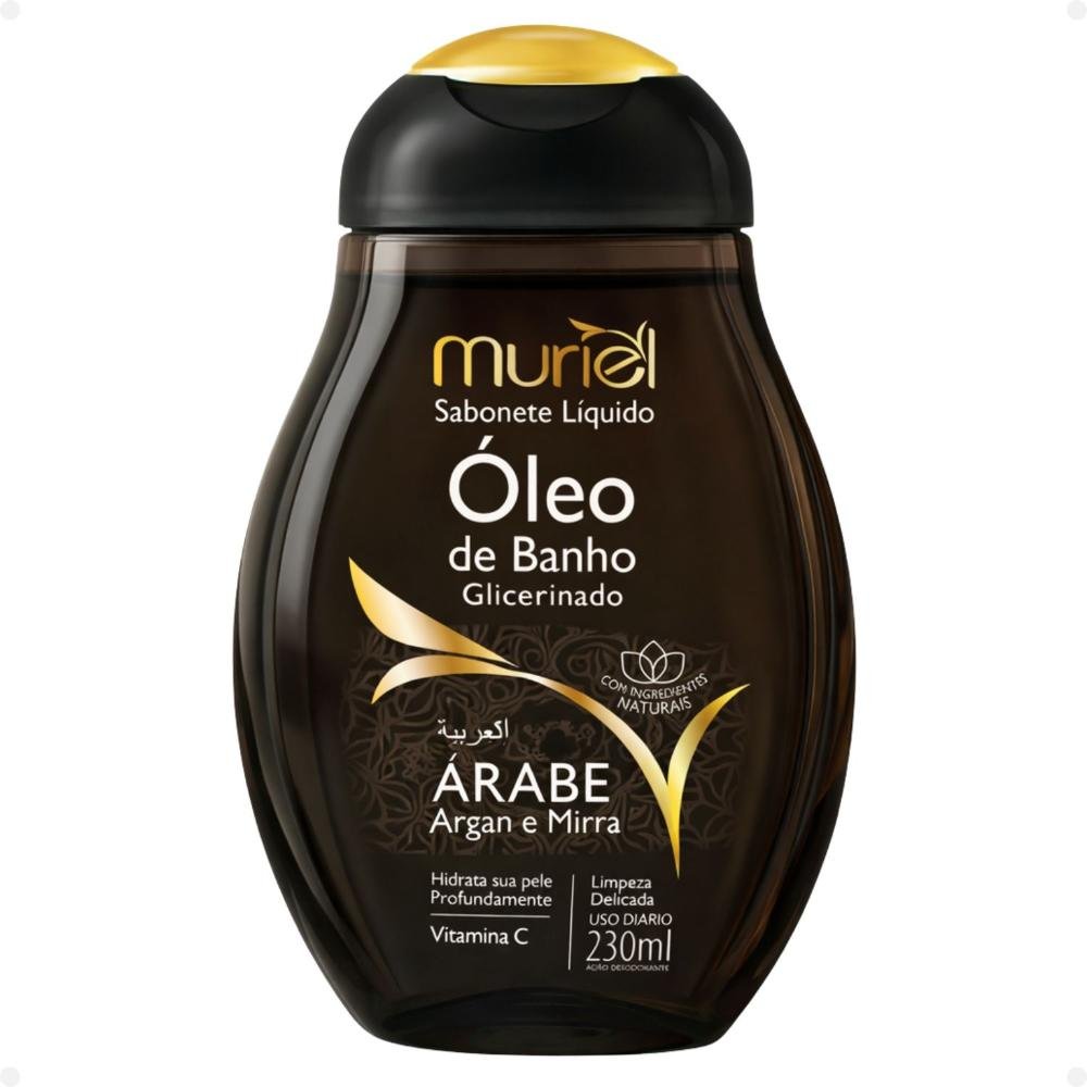 Sabonete Líquido Muriel Óleo De Banho Glicerinado Árabe 230ml