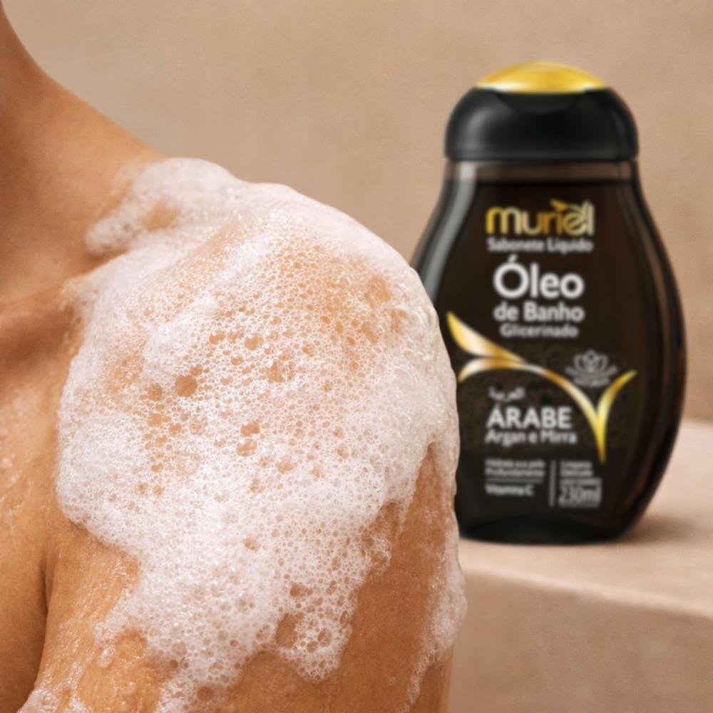 Sabonete Líquido Muriel Óleo De Banho Glicerinado Árabe 230ml 230ml 3
