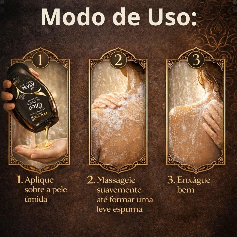 Sabonete Líquido Muriel Óleo De Banho Glicerinado Árabe 230ml 230ml 6