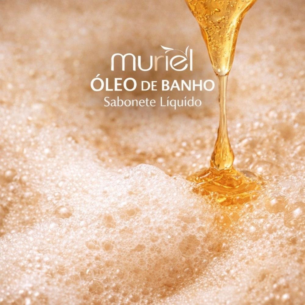Sabonete Líquido Muriel Óleo De Banho Glicerinado Amêndoa Com Colágeno 230ml 230ml 4