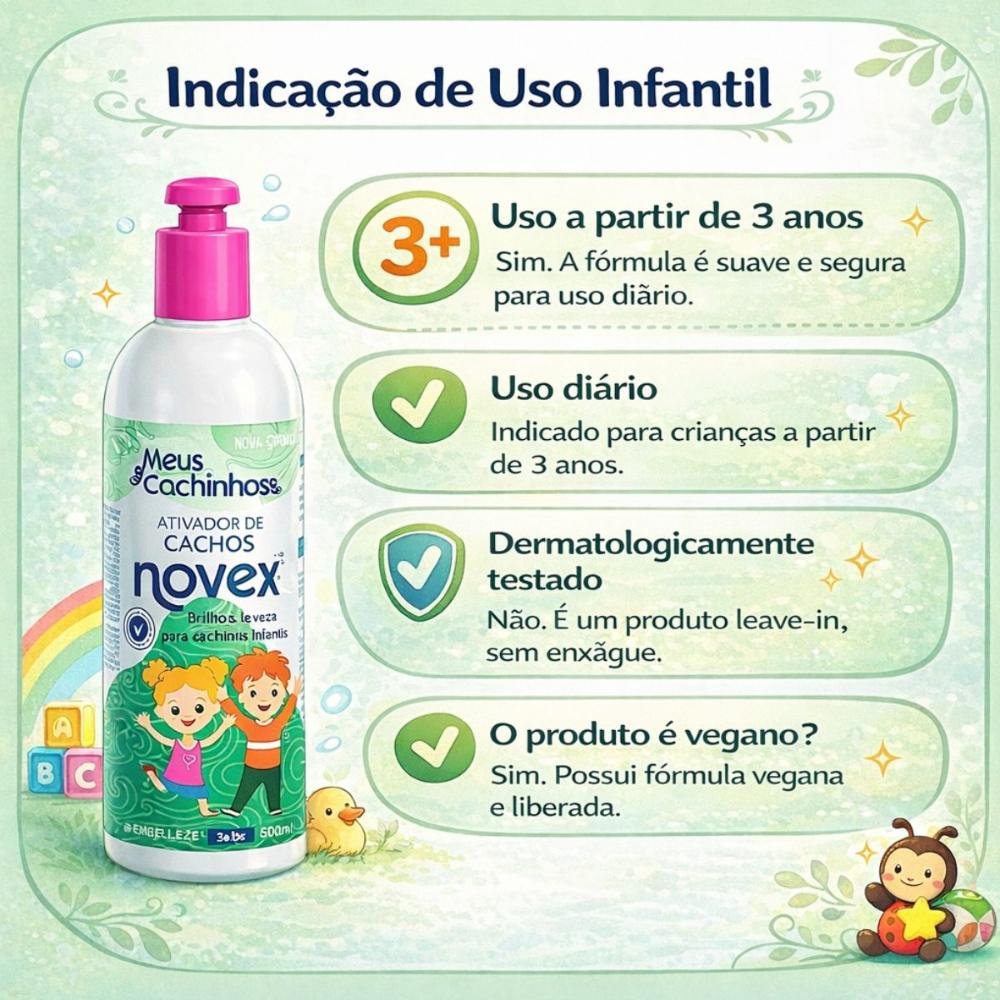 Ativador De Cachos Novex Meu Cachinhos 3abc 500ml 500ml 3