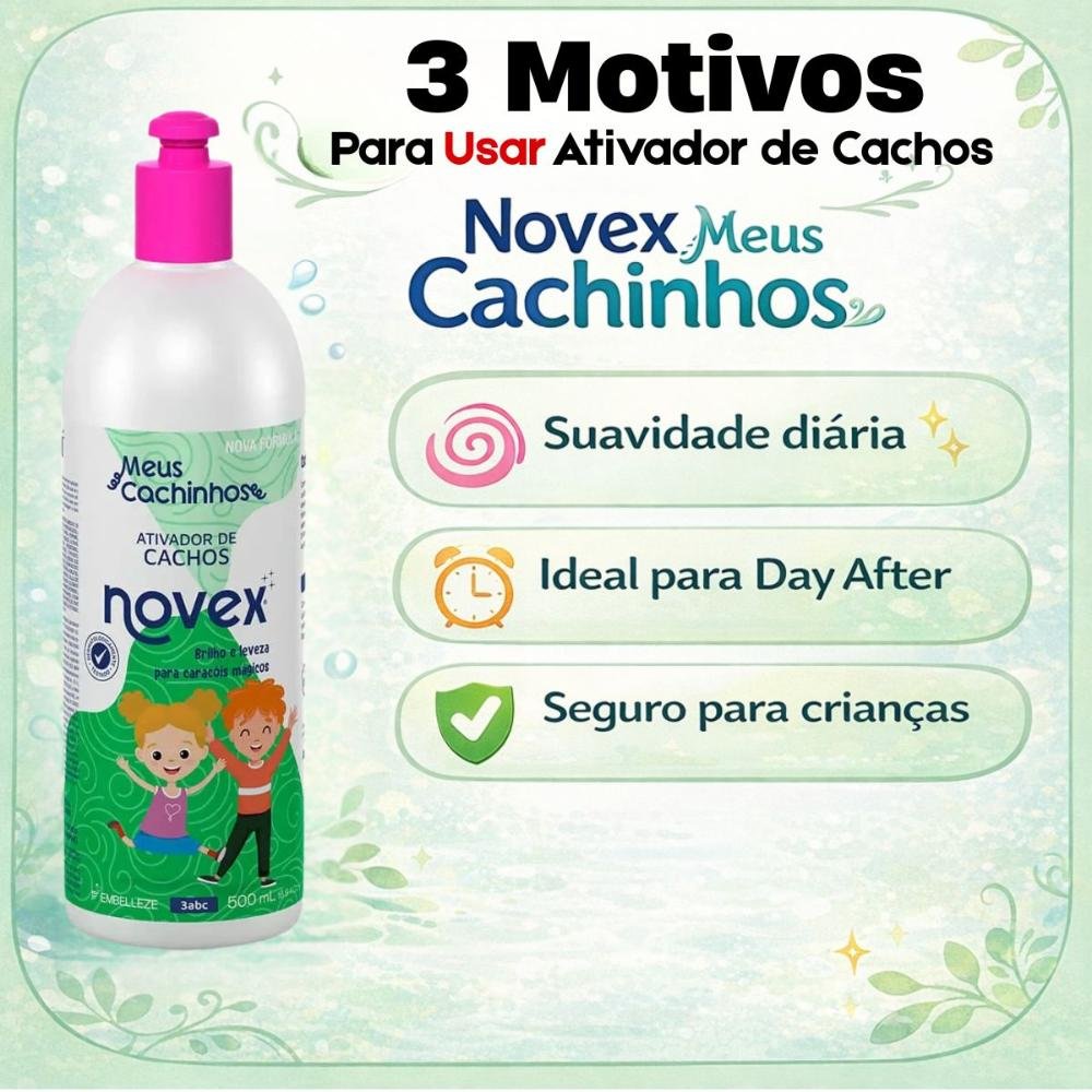 Ativador De Cachos Novex Meu Cachinhos 3abc 500ml 500ml 5